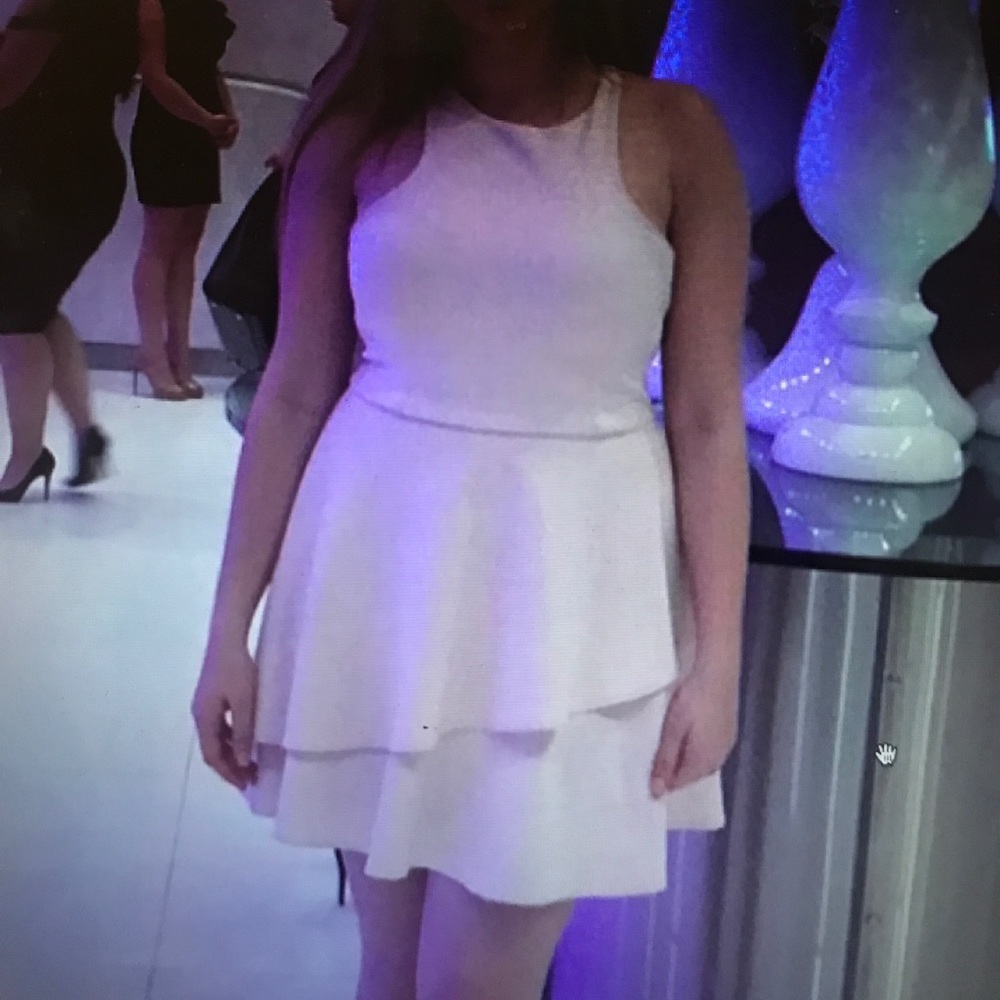 Pastel pink flirty dress